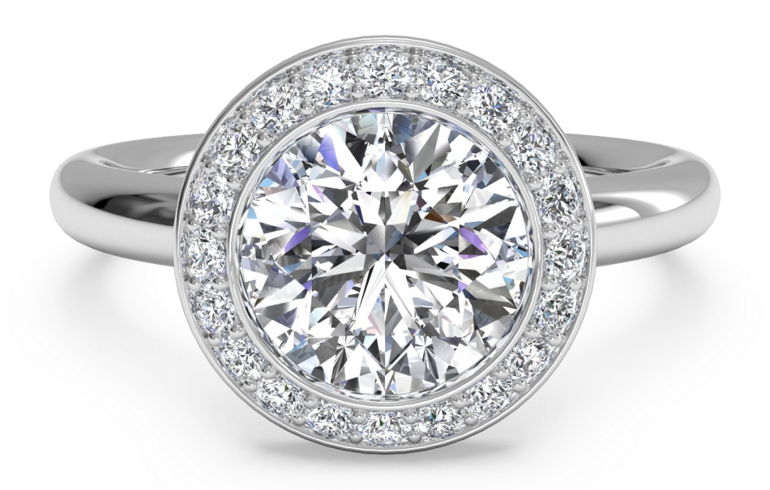 Bezel Engagement Ring