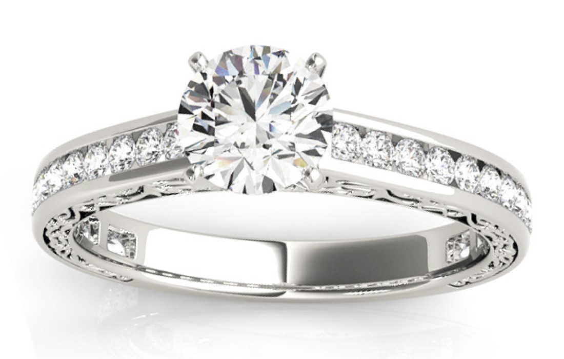 Channel Setting Engagement Ring