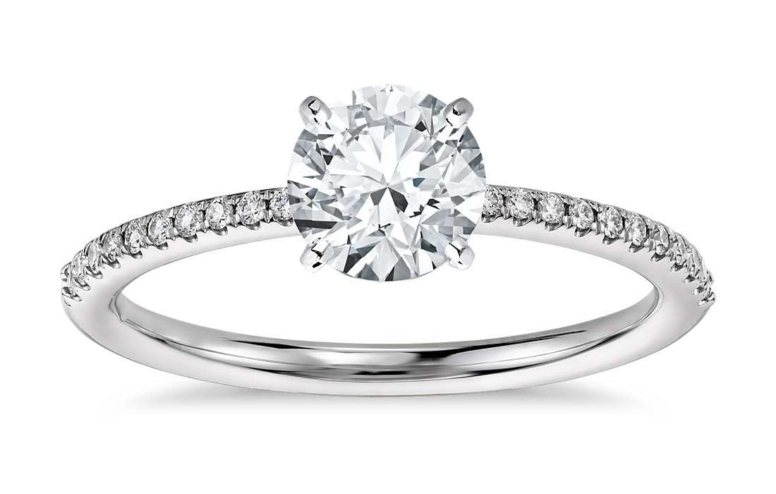 Micropave Engagement Ring