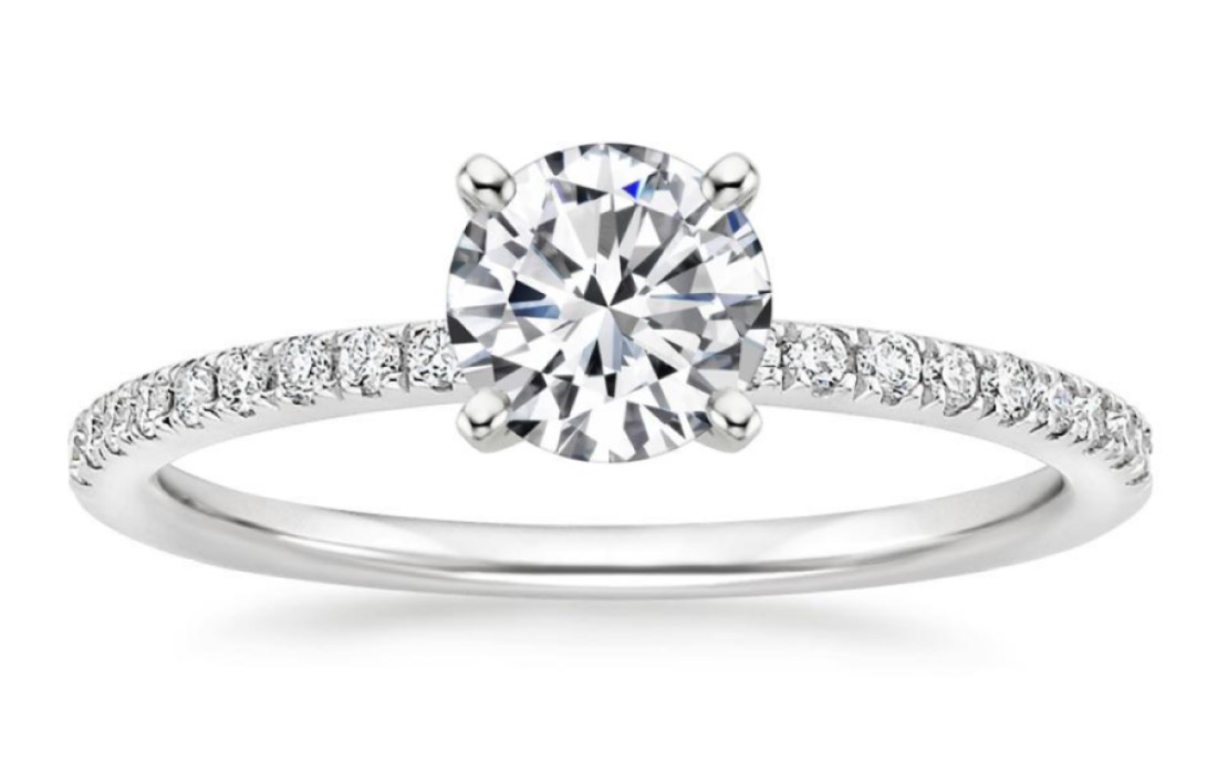 Micropave Engagement Ring