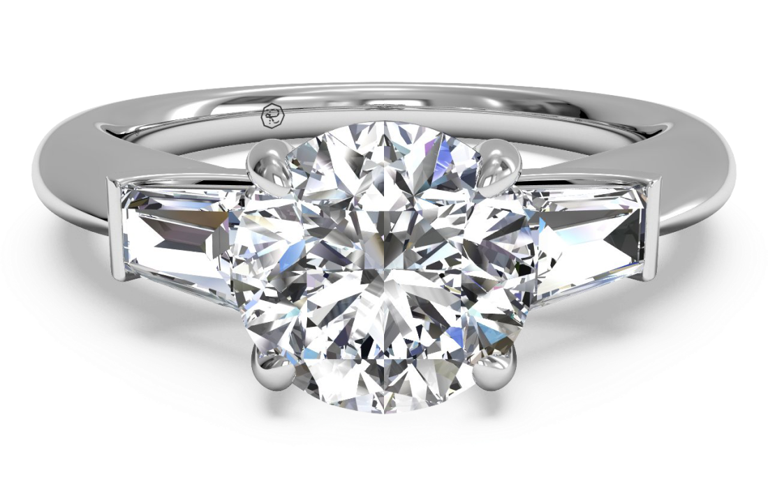 Three-Stone Diamond Engagement Ring